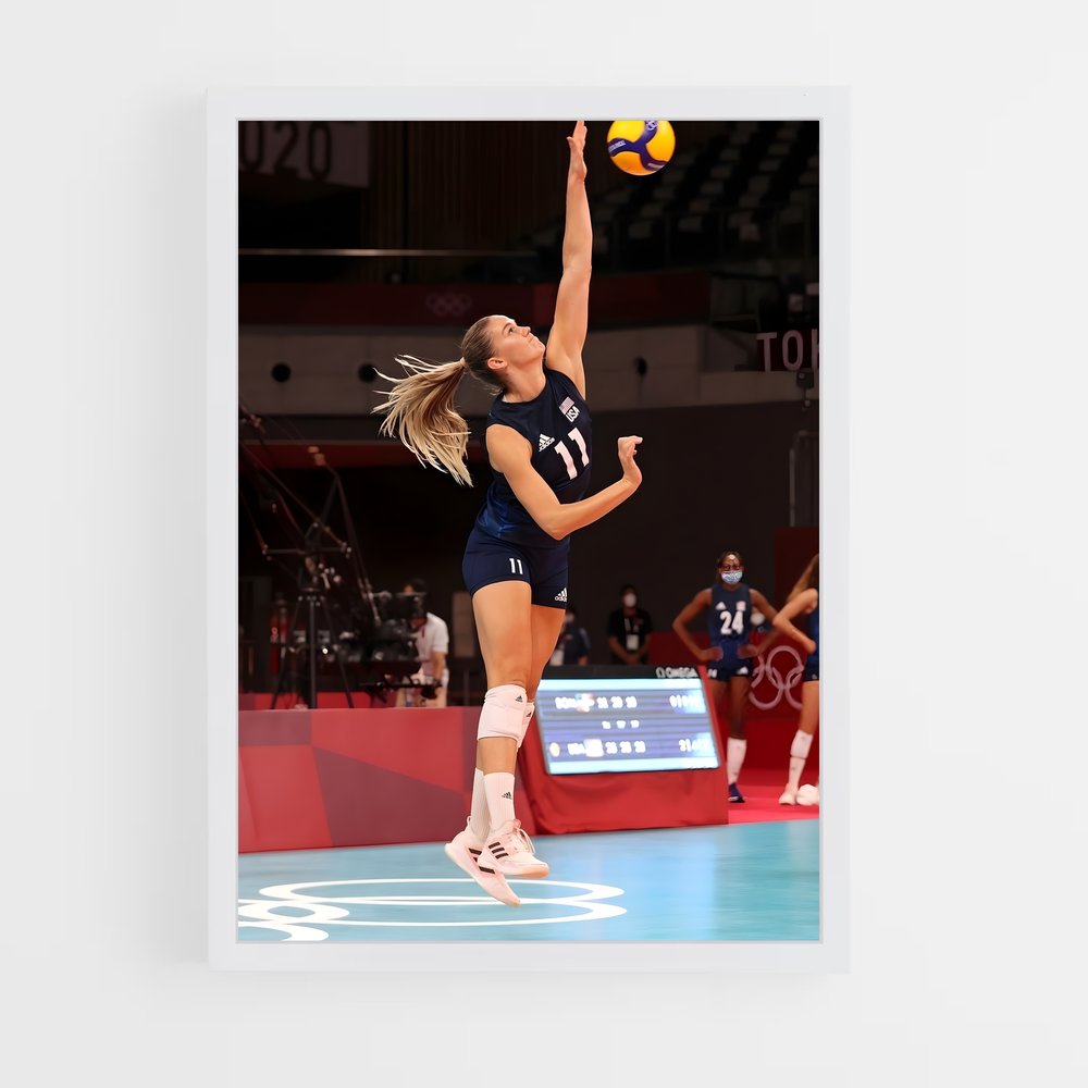 Poster L'Atterrissage Parfait – affiche Volleyball (vue 3)